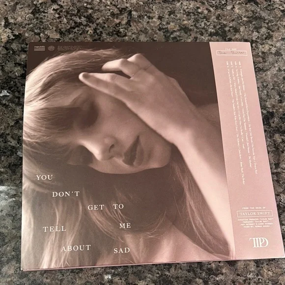 Taylor Swift Album Cover with Pink and Gray Tones - Picture 2 of 4